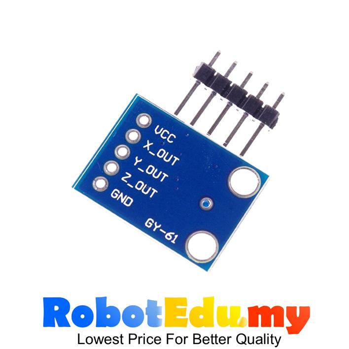 Gy61 adxl335 analog 3 axis accelerometer arduino sensor module