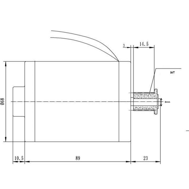 ZY6812 MY4830 MY6812 24V 120W 3350RPM High Speed Electric Scooter DC Motor