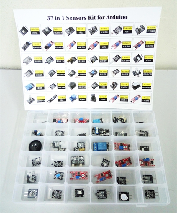 Arduino 37-1 37 Types Sensor in 1 Starter Learning Sensor Kit