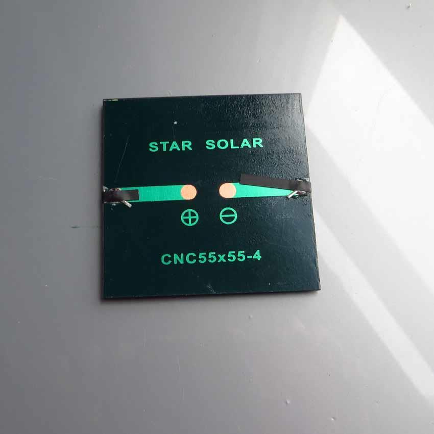 [Star Solar] 55X55-4 4V 60mA High Efficiency Mini Solar Panel Power